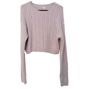 Garage Womens Lavender Long Sleeve Sweater Size Med